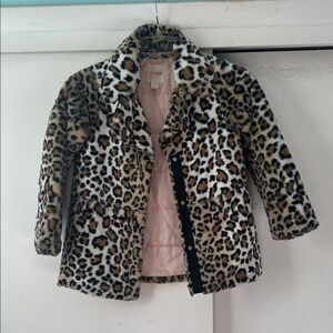 Cat & Jack Leopard Print Puffer Jacket